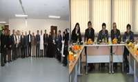 نشست صمیمانه دکتر پیوندی رییس دانشگاه و دکتر صدوقی معاون آموزشی دانشگاه با اعضای هیات علمی گروه قلب و عروق
